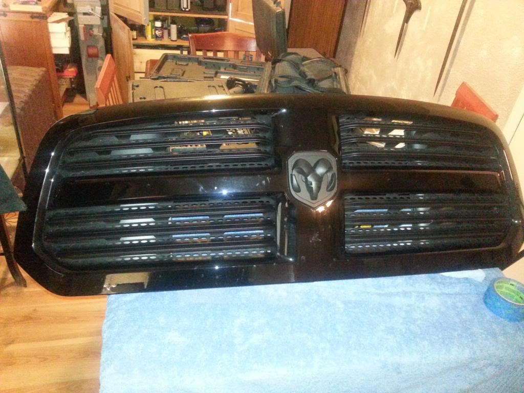 2013 Ram Sport Plasti Dipped grille inserts DODGE RAM FORUM